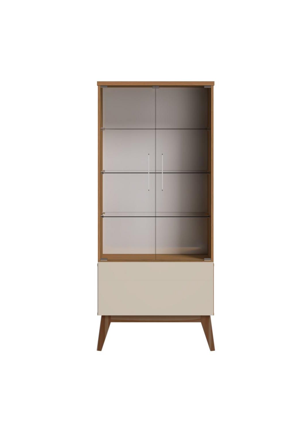 ALTAVISION - Vitrina classic 166 cm Café/ Blanco