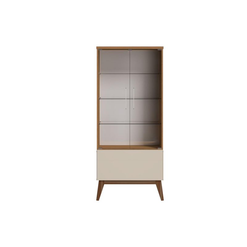 ALTAVISION - Vitrina classic 166 cm Café/ Blanco
