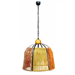 CAROLD STEVENS - Lámpara colgante bell madera 1 luz E27
