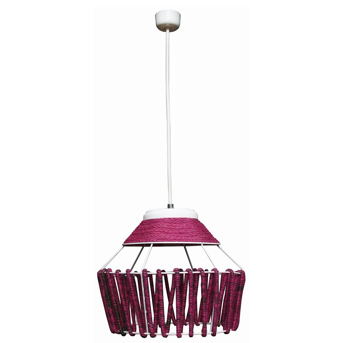 CAROLD STEVENS - Lámpara Colgante Ámber 1 Luz Madera Rosa