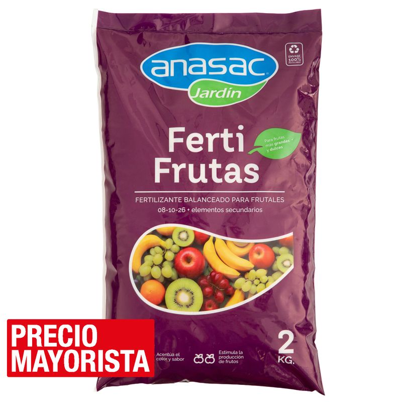 ANASAC - Fertilizante para frutales Fertifrutas 2 kg bolsa