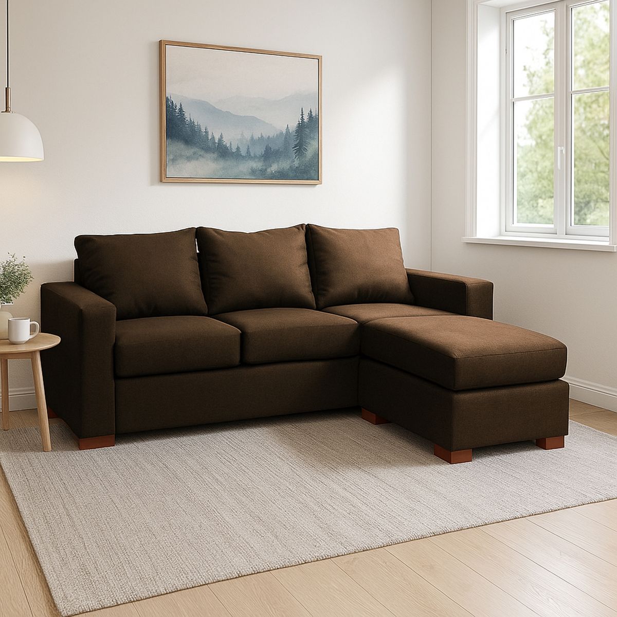 DKORA - Sofá seccional lima 188x136x77 cm