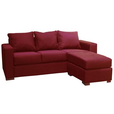 Sof seccional lima rojo 188x136x77 cm