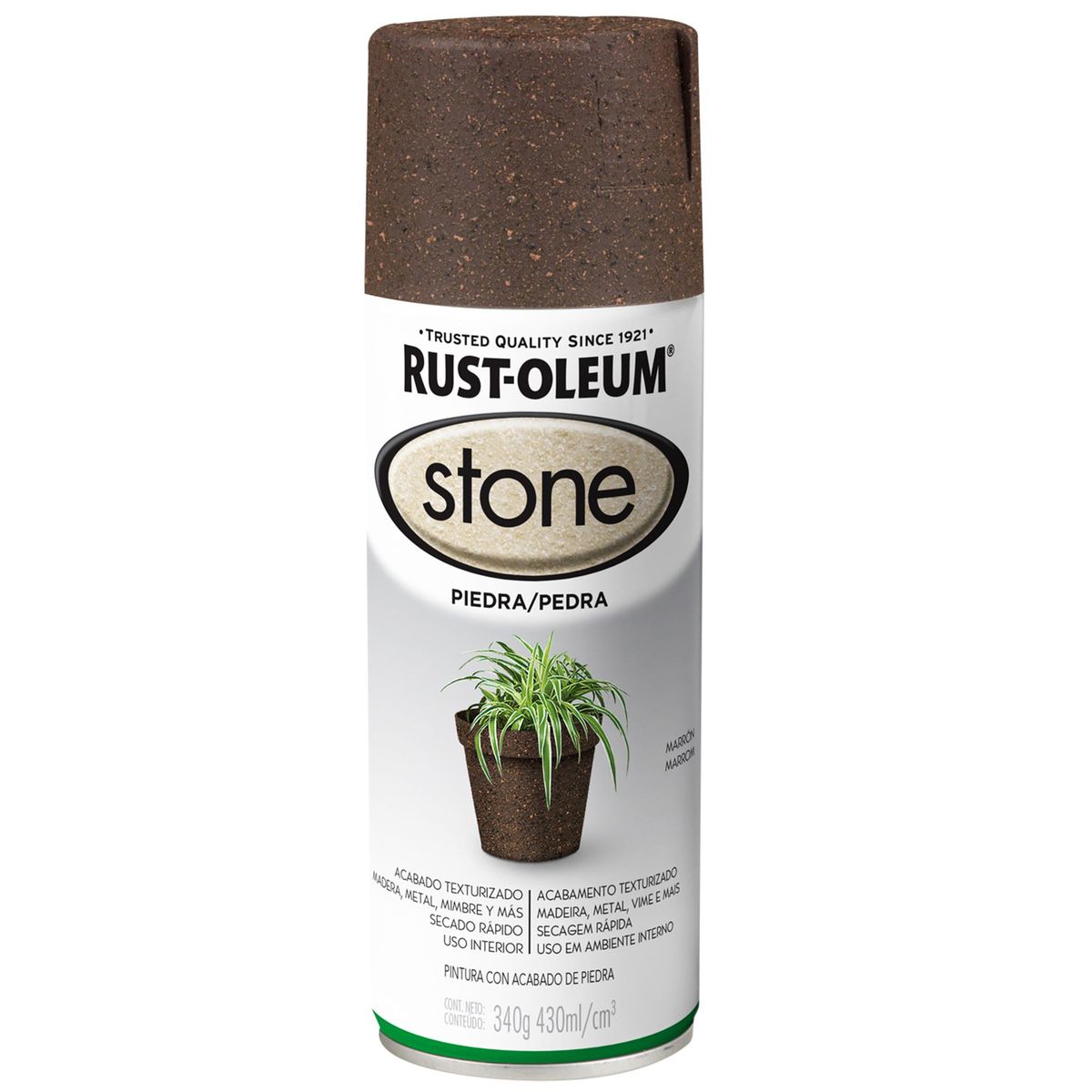 RUST OLEUM - Pintura Rust-Oleum Stone Spray 0.43 l Mate Marron