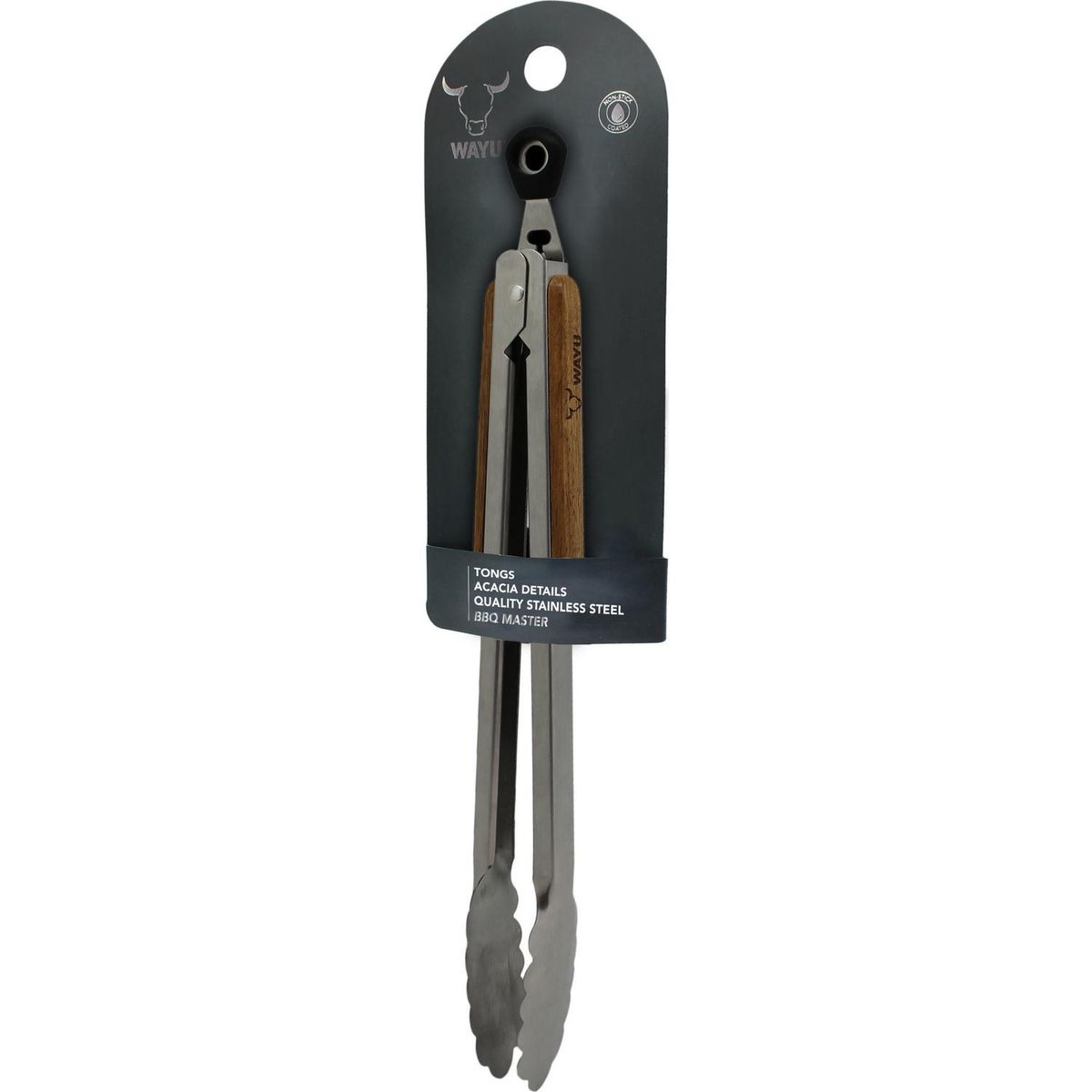 Pinzas para Barbacoa Master 39 cm Negro, marca WAYU - Foto 2