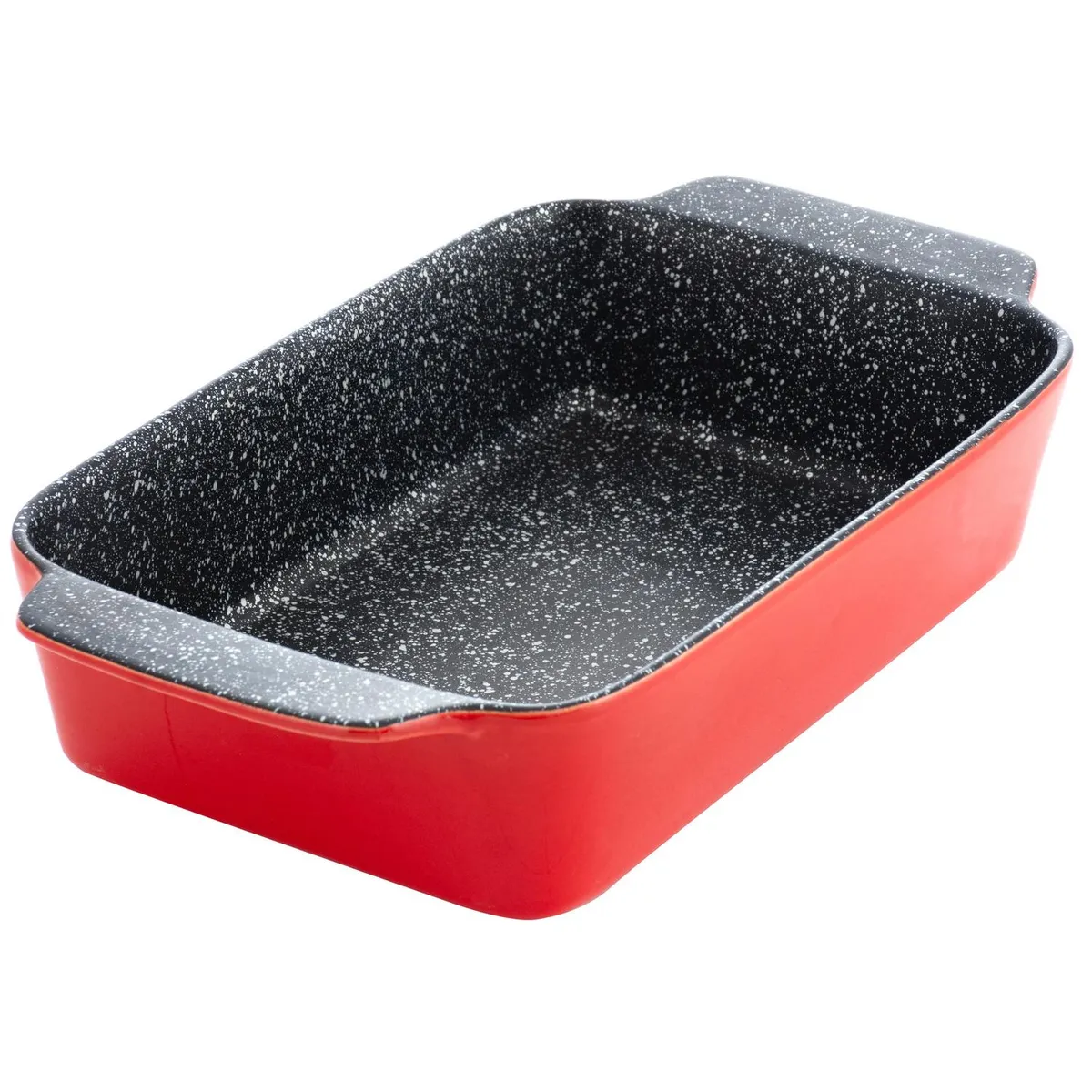 TRENTO - Asadera Rectangular Trento 2 Litros Roja 30 Cm