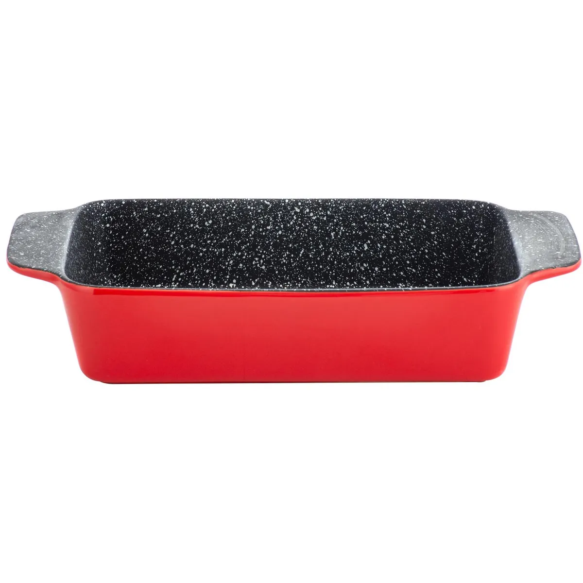 TRENTO - Asadera Trento Rectangular 1 Litro Roja 24.5 X 14.5 Cm