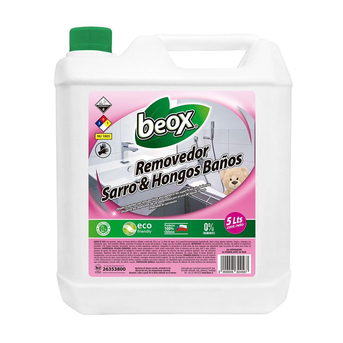 BEOX - Removedor sarro y oxido 5 litros