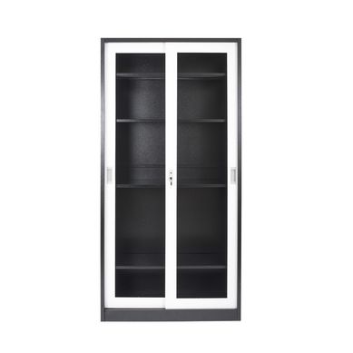 Estante 2 puertas vidrio 185x60x45 cm