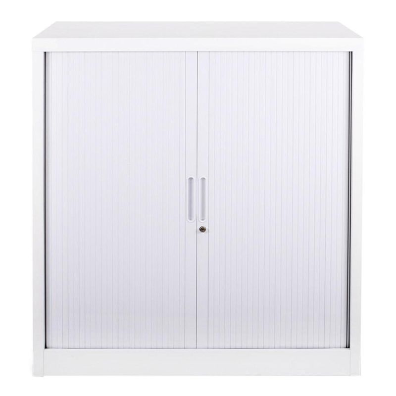 MALETEK - Gabinete Puerta Tambor Acero 1 Nivel(es) 90x45x45 cm Blanco
