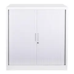 MALETEK - Gabinete Puerta Tambor Acero 1 Nivel(es) 90x45x45 cm Blanco