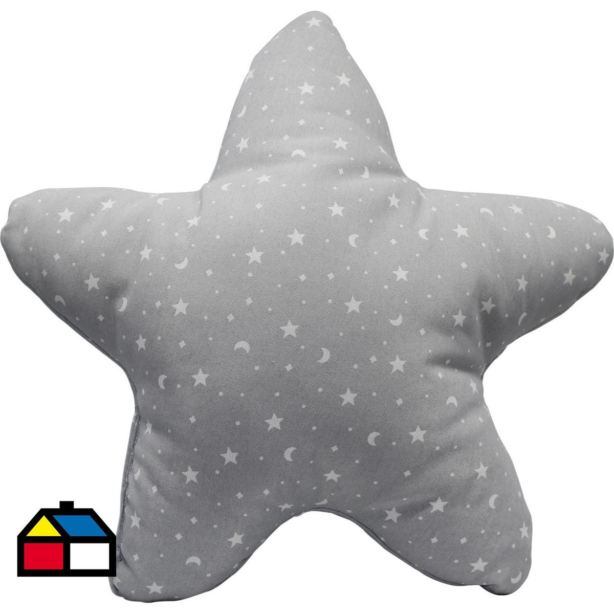 LIGHTME - Cojín estrella gris 50x50 cm