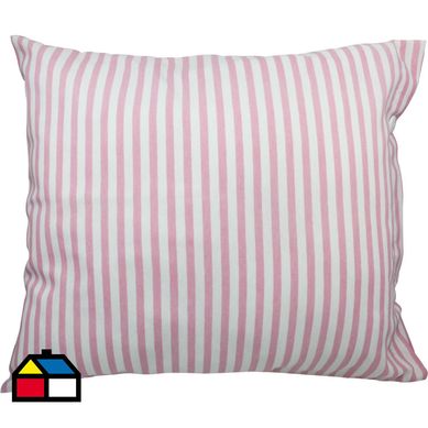 Cojn rayas rosado 60x50 cm.