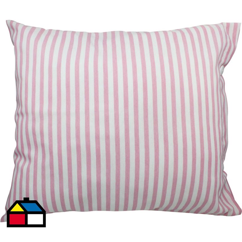 LIGHTME - Cojín rayas rosado 60x50 cm