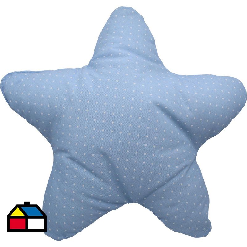 LIGHTME - Cojín estrella celeste 50x50 cm