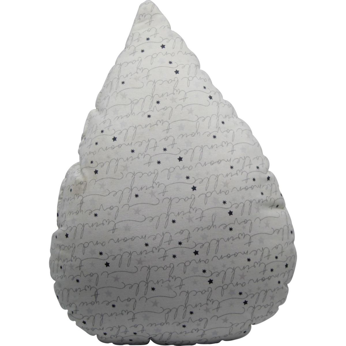 LIGHTME - Cojín gota letras 32x25 cm