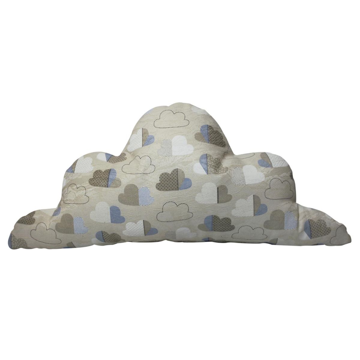 LIGHTME - Cojín nube aqua nubes 60x25 cm