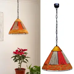 CAROLD STEVENS - Lámpara colgante orangepriss m madera 1 luz E27