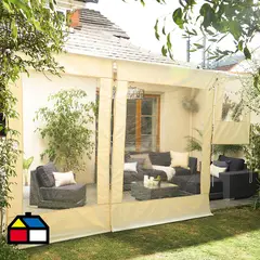 VINCENZI - Cierre De Terraza Enrollable 200X250 Cm Para Exterior