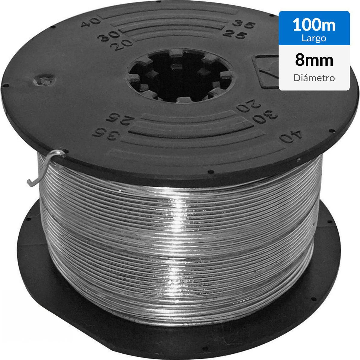 SURSPIDER - Caja 60 rollos de alambre enfierradora 100 mts 0,8 mm
