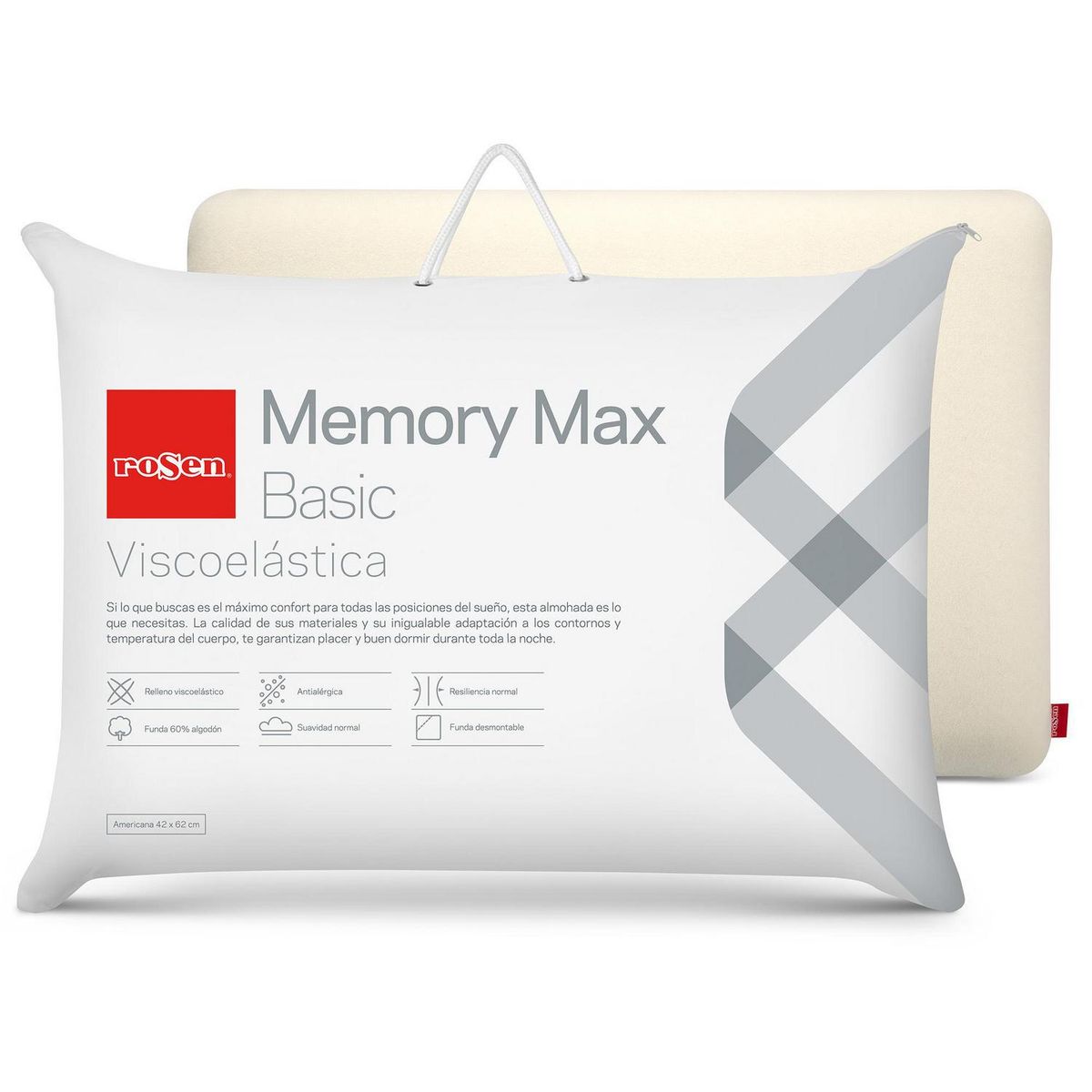 ROSEN - Cama Europea 2 plazas/Almohada