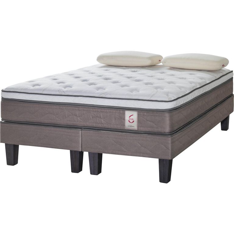 Cama Europea 2 Plazas Long/Almohada Extra