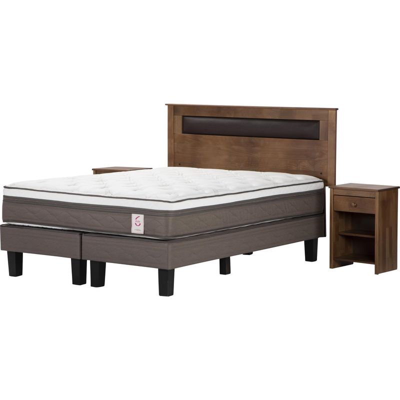 ROSEN - Cama Europea New Style 6 2 Plazas /Muebles