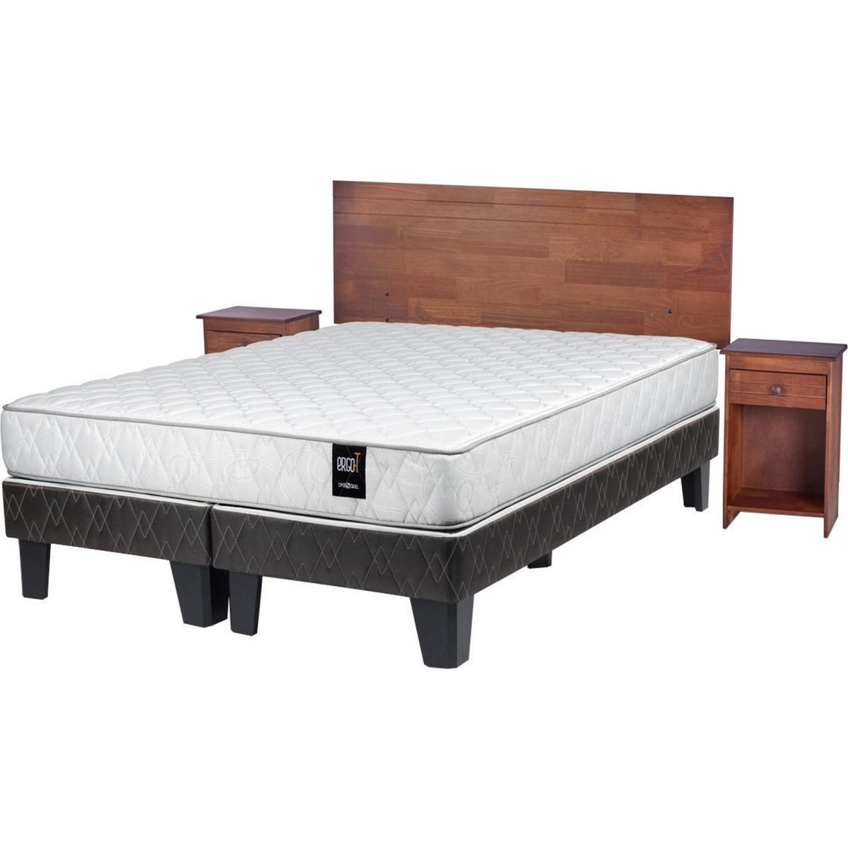 ROSEN - Cama europea 2 plazas long + muebles