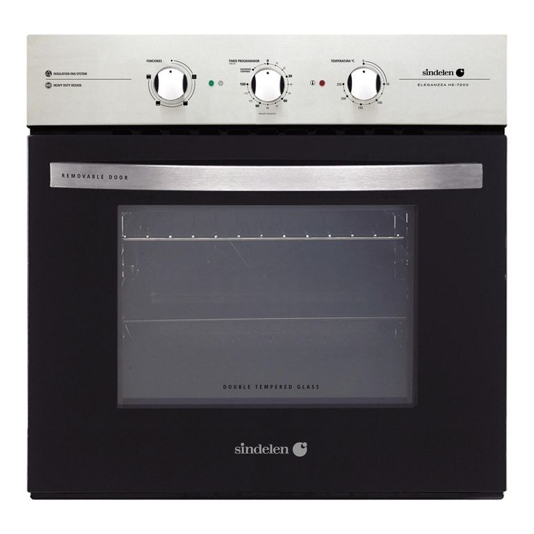 SINDELEN Horno eléctrico empotrable 57 litros panel inox cocción 4 funciones