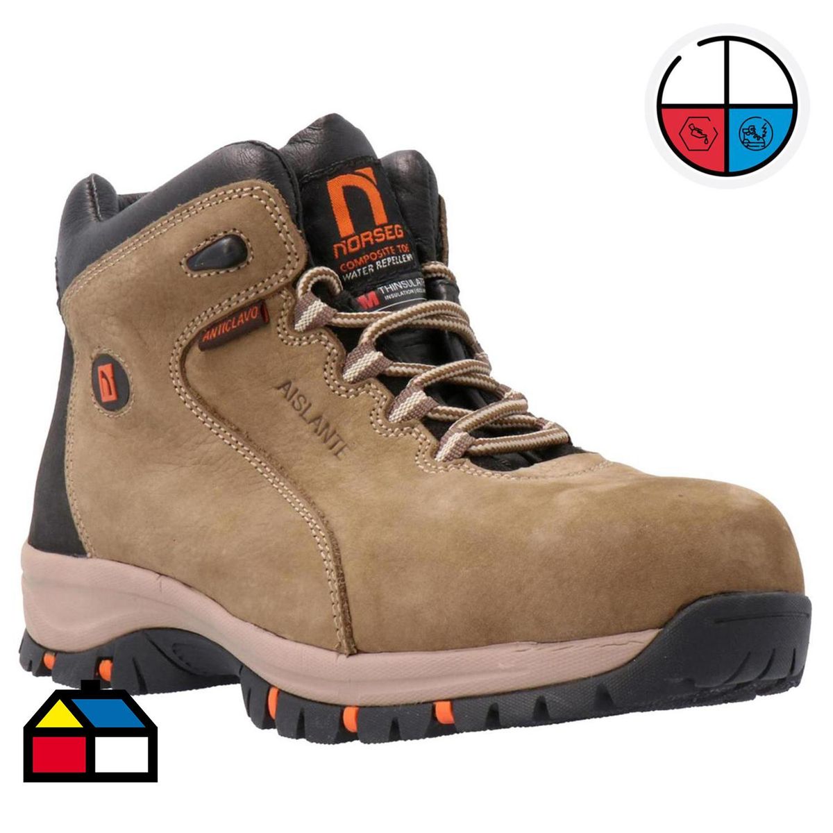 NORSEG - Zapato de Seguridad Hombre Melbourne