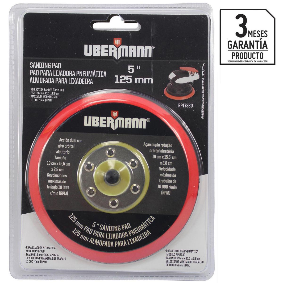 UBERMANN - Soporte para lija 11DD651