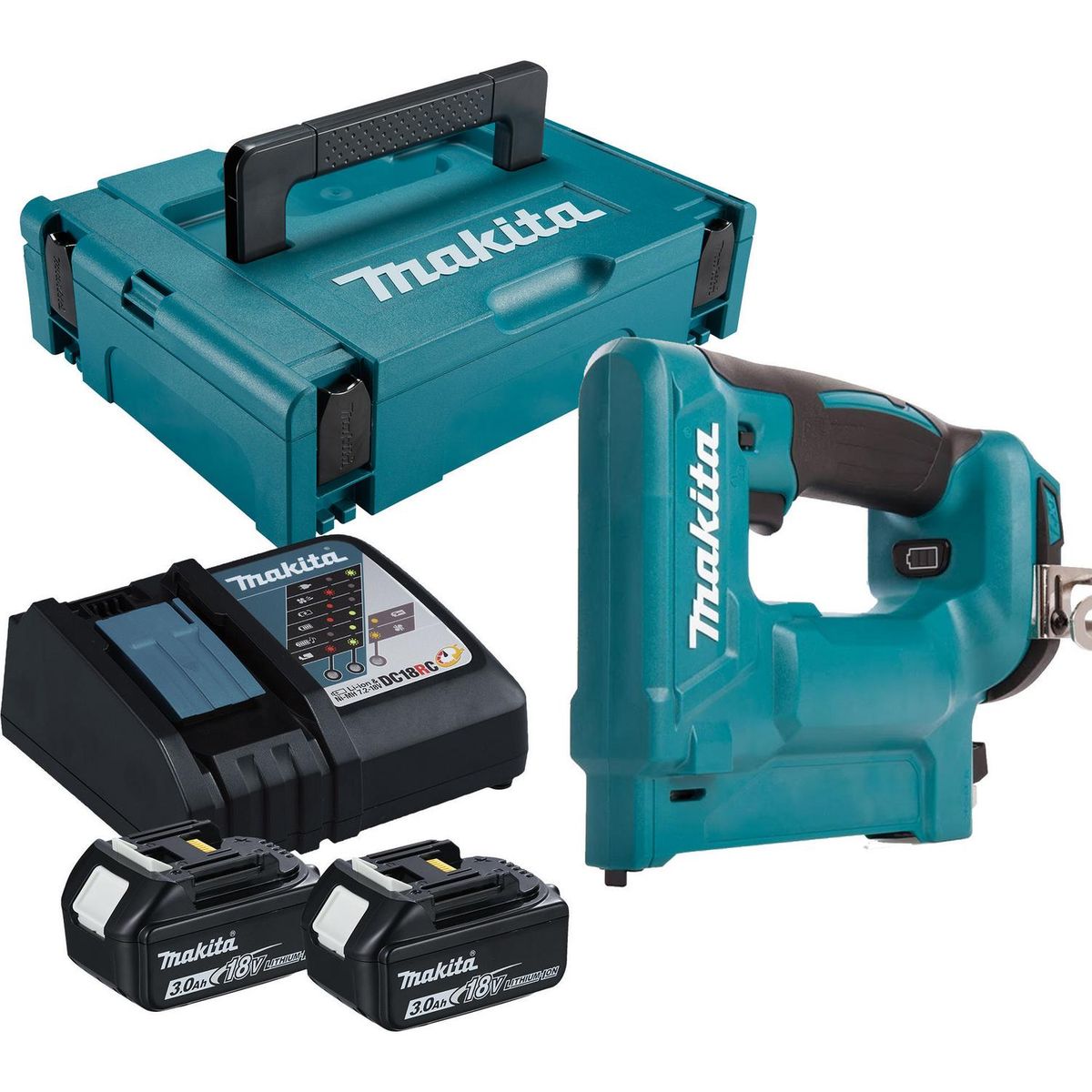 MAKITA - Engrapadora Inalámbrica 18V + 2 Baterías