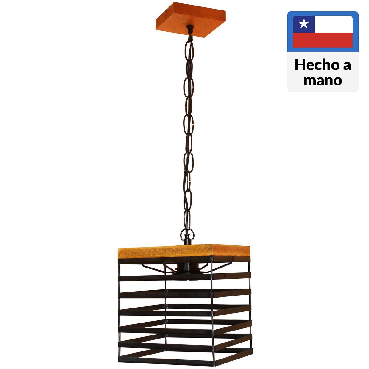 CAROLD STEVENS - Lámpara Colgante Atlanta 1 Luz Metal Negro