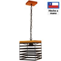 Lámpara Colgante Atlanta 1 Luz Metal Negro