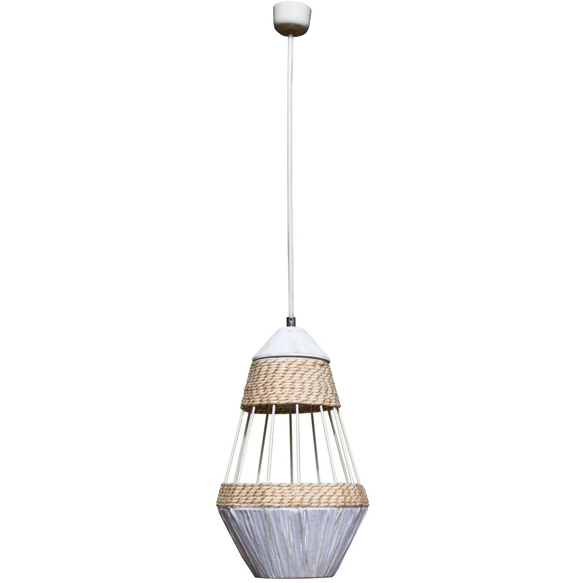 CAROLD STEVENS - Lámpara Colgante Tear 1 Luz Metal Blanco