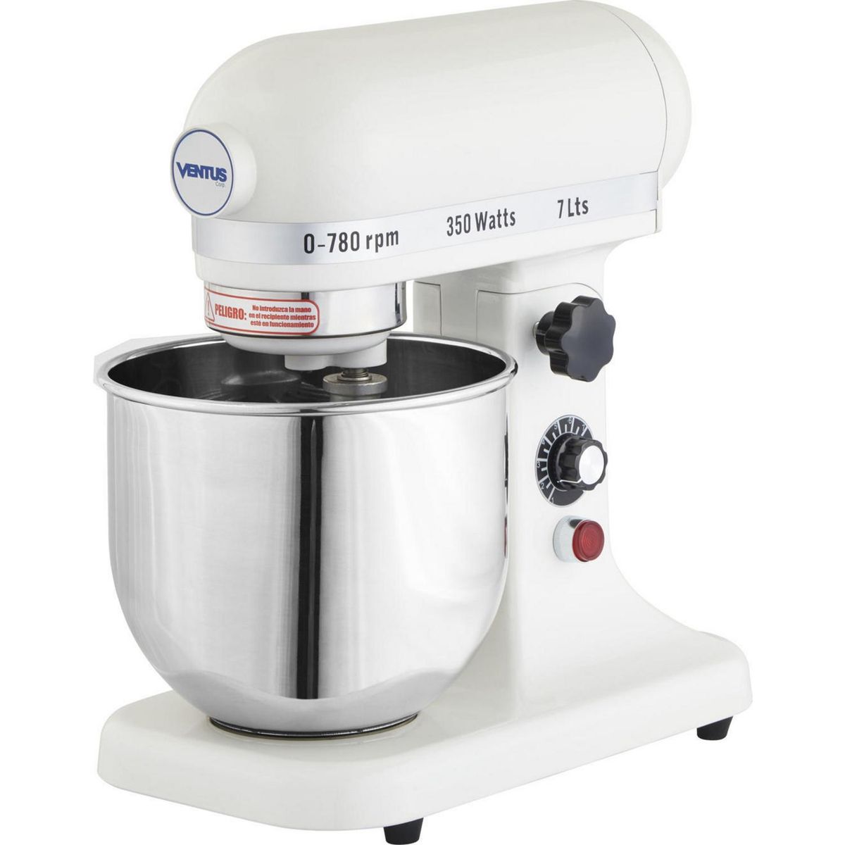 VENTUS - Batidora Industrial 7 l 350 W Blanco/Gris VB-7