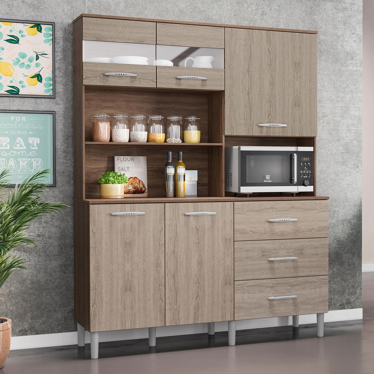 VEKKAHOME - Kit Mueble De Cocina Grito