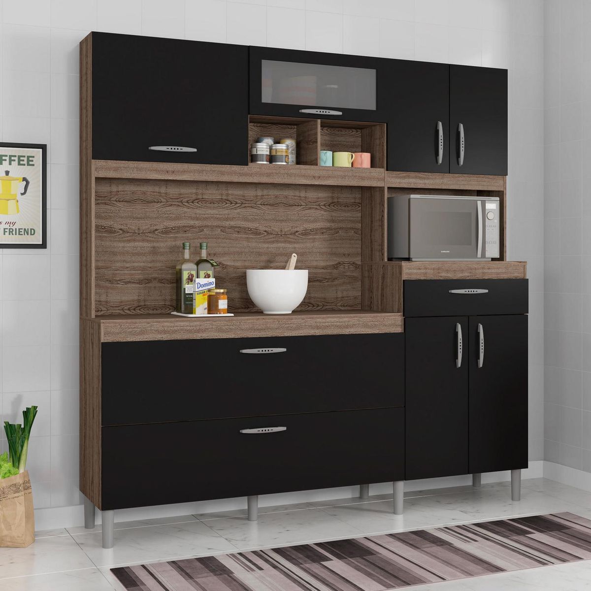 VEKKAHOME - Kit Mueble De Cocina Memento