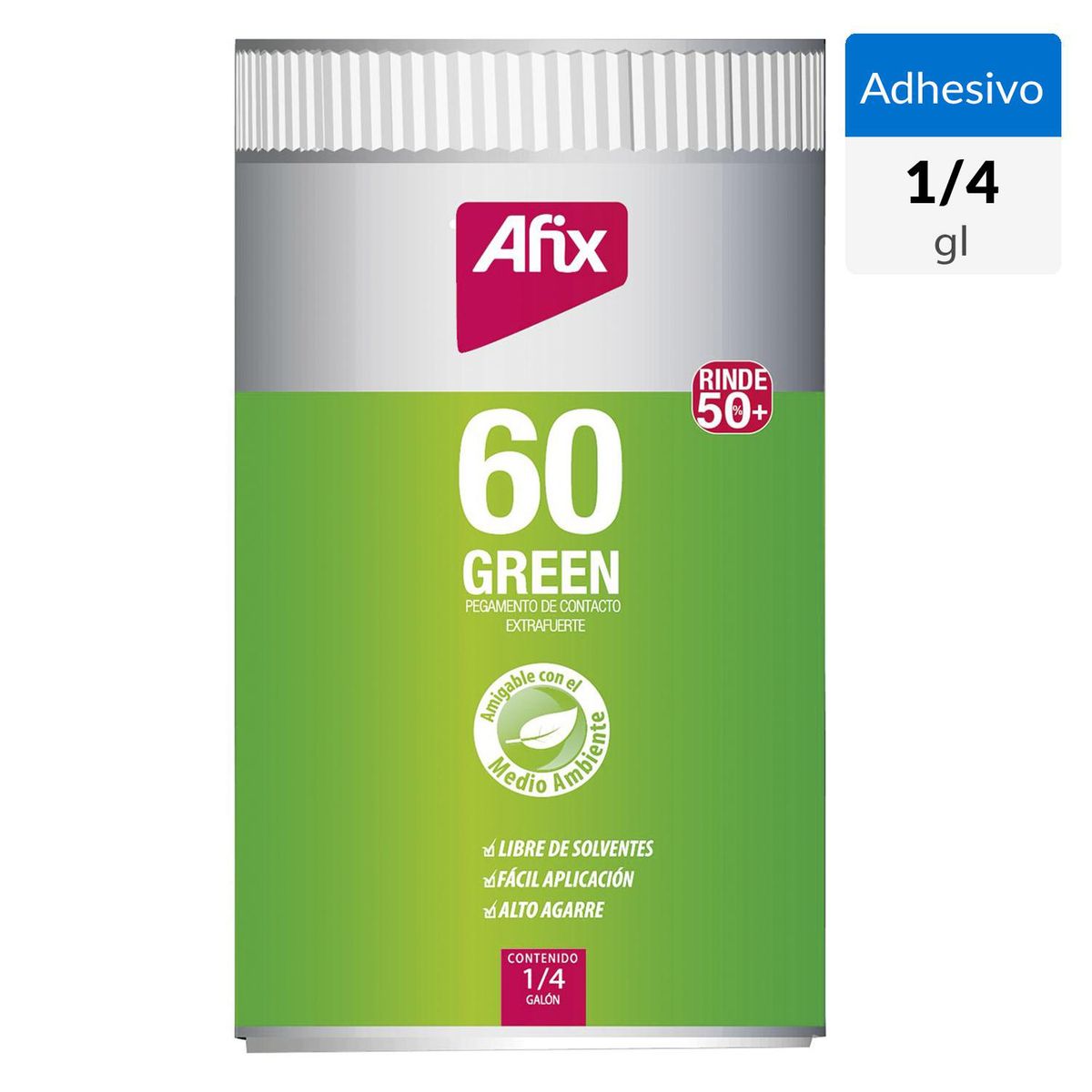 ARTECOLA - Afix 60 green tarro 1/4 galón