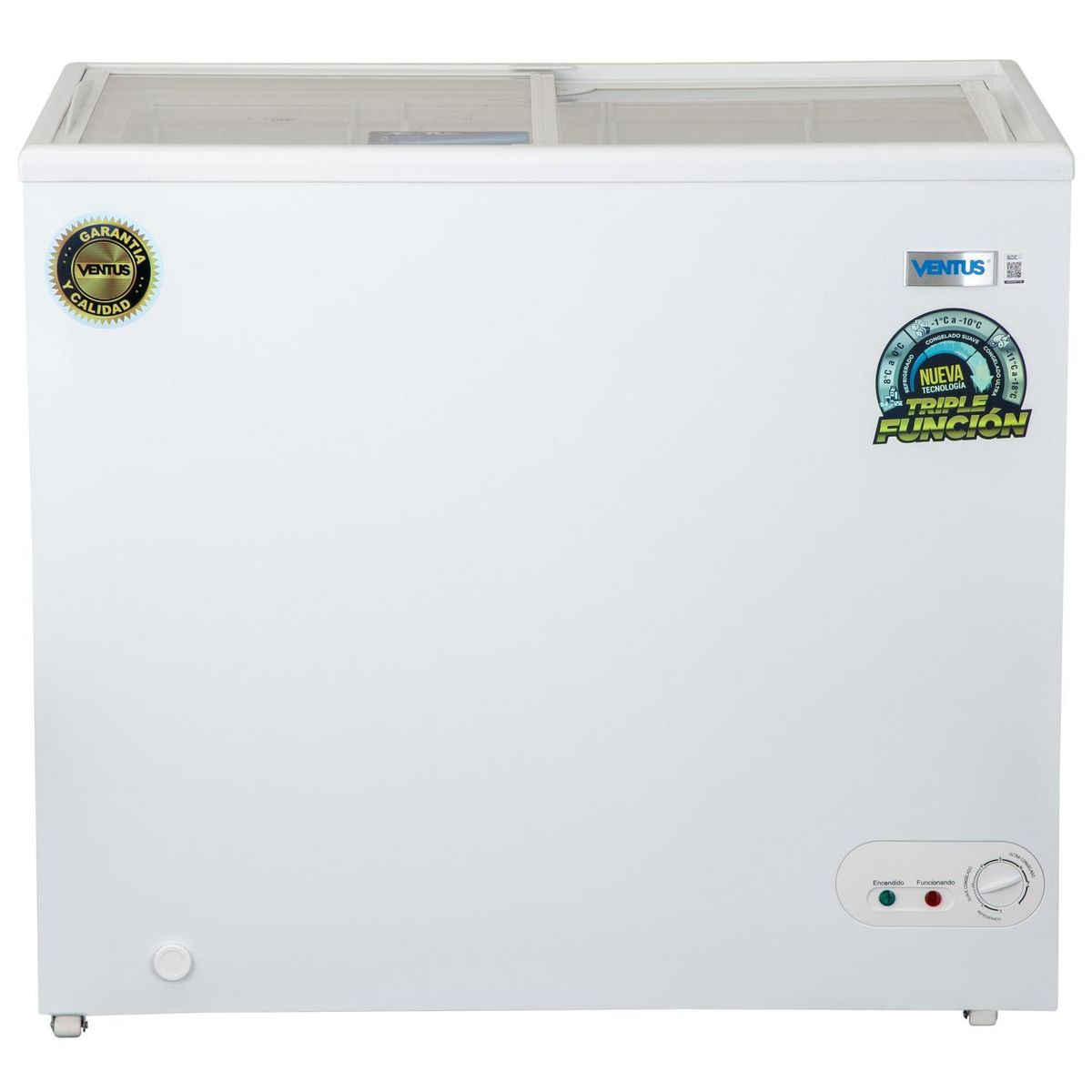 VENTUS - Freezer Horizontal 210 Litros Blanco Dual CTV-210