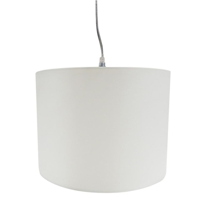 BP ILUMINACION - Lámpara colgar tela marfil 25cm