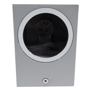 Aplique hexos unidirec alum gris  ip44 gu10 s/a