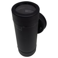 Apliqué Muro Bidireccional Cill Metal Negro