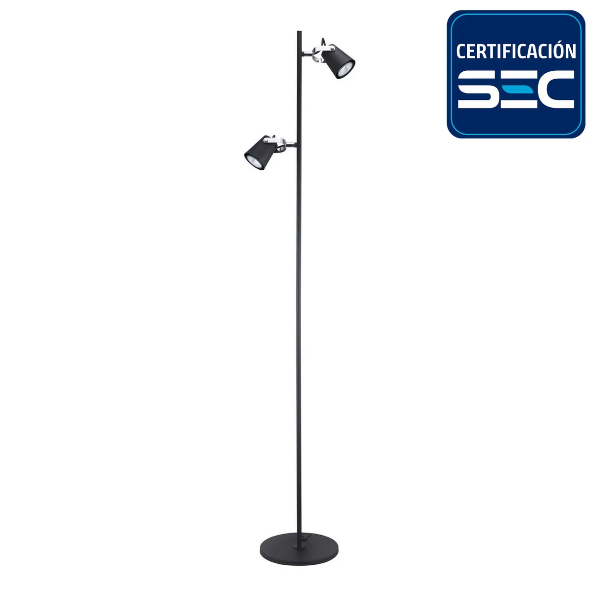 BP ILUMINACION - Lámpara de Pie Aurus Negro 8x73 cm