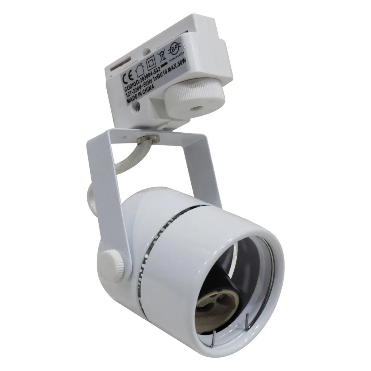 BP ILUMINACION - Foco para riel vintage redondo blanco