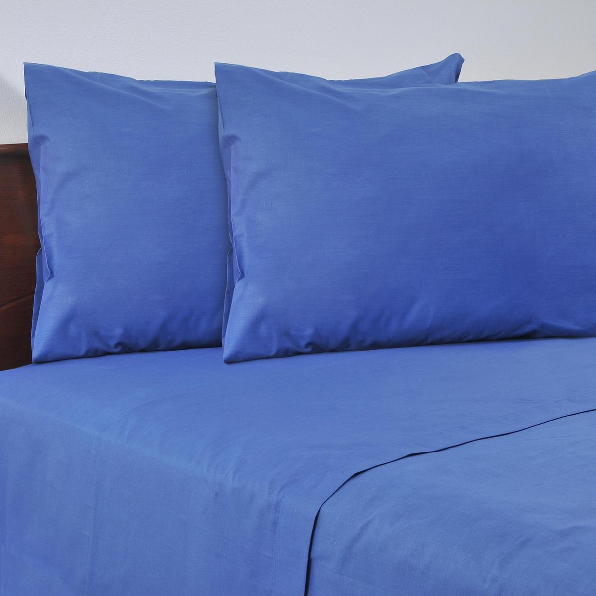 MASHINI - Sábana 144 Hilos king azul