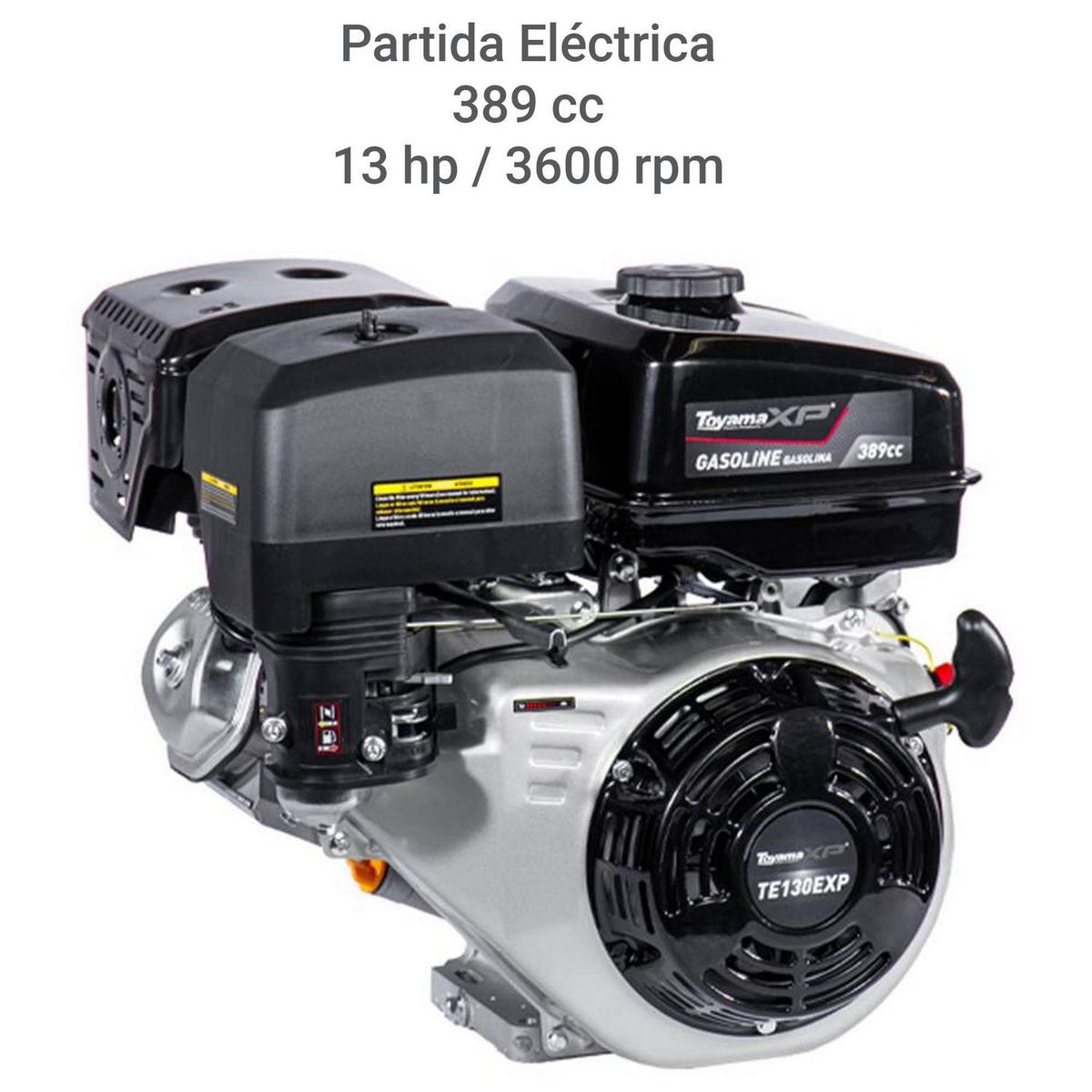 TOYAMA - Motor a gasolina 13 HP partida eléctrica