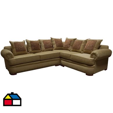 Sof seccional elton 257x215x68 cm