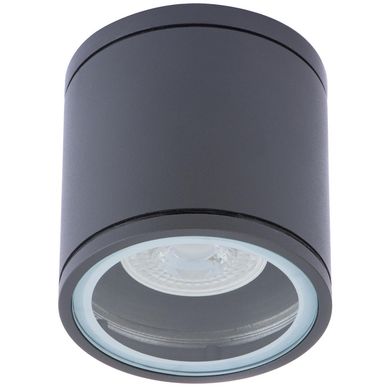 Apliqu circular gu10 ip54 gris s/a