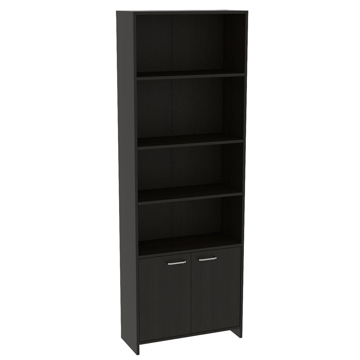 TUHOME - Estante Lisa Melamina 4 Nivel(es) 63x180x26 cm Wengué